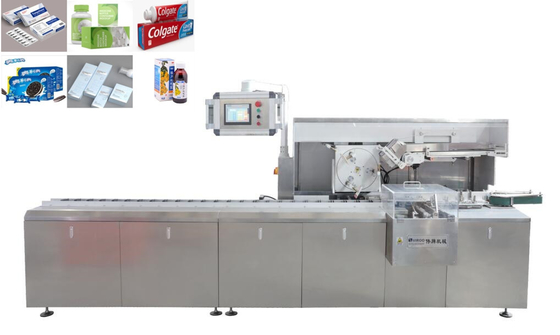 AISI304 स्वचालित कार्टनिंग मशीन 120 बॉक्स / न्यूनतम Encasing
