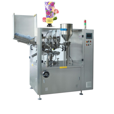 स्वचालित प्लास्टिक ट्यूब भरने सील मशीन 50-75pcs/min टच स्क्रीन