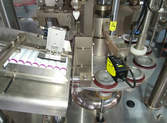 एल्युमीनियम टूथपेस्ट ट्यूब फिलिंग और सीलिंग मशीन प्लास्टिक 40/Min 200ml
