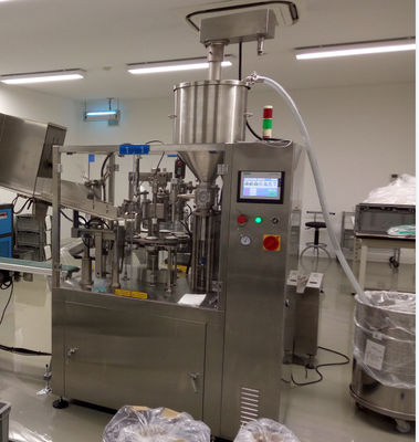 मलहम क्रीम टूथपेस्ट के लिए स्वचालित प्लास्टिक ट्यूब भरने की मशीन