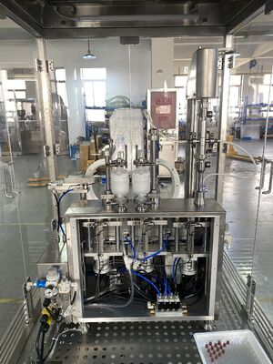 डेस्कटॉप वायल और प्री-फिल्ड सिरिंज फिलिंग मशीन लैमिनार फ्लो हुड के साथ