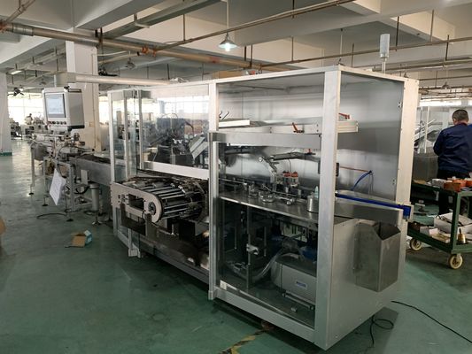 120 पीसी / मिन फार्मास्युटिकल कार्टनिंग मशीन 4 फोल्ड ट्यूब कार्टनिंग मशीन