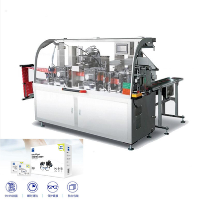 High Capacity Automatic Wet Tissue Packing Machine With 4 Side Sealing, antifog wipes making machine